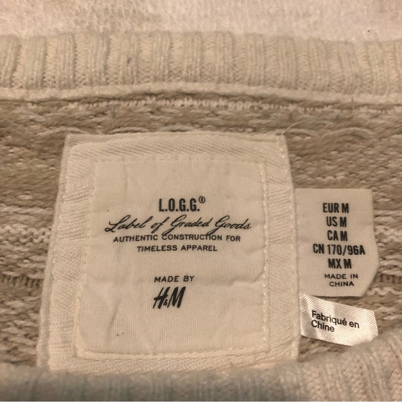 3/40$ H&M - Cream Knitted Sweater - Picture 2 of 3